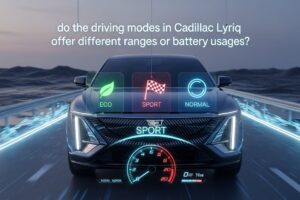 Do the Driving Modes in Cadillac Lyriq Offer Different Ranges or Battery Usages?