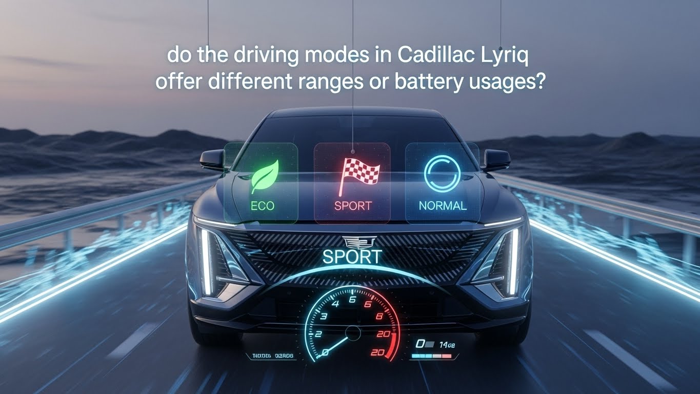 Do the Driving Modes in Cadillac Lyriq Offer Different Ranges or Battery Usages?